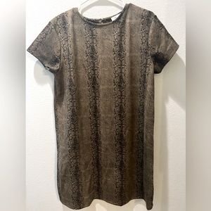 She + Sky Shift Dress in Snake print